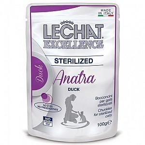 Hrana umeda pentru pisici Monge LECHAT EXCELLENCE POUCH FLOW PACK STERILISED Duck/Rabbit 400gr