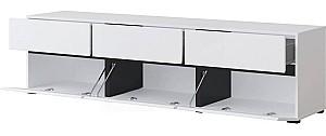 Tumba pentru televizor Helvetia Cross 3D3S Alb/Negru