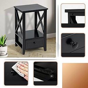 Noptiera Costway HW66696BK Negru