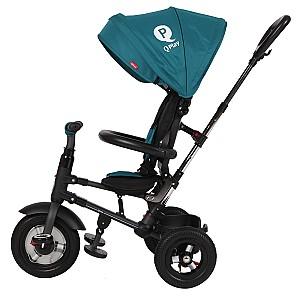 Tricicleta copii QPlay Rito Rubber Blue-Green