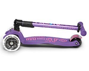 Trotineta Micro Maxi Deluxe Foldable LED Purple