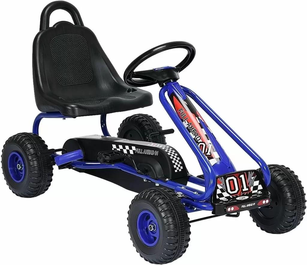 Kart cu pedale Costway TY327797BL Blue/Black
