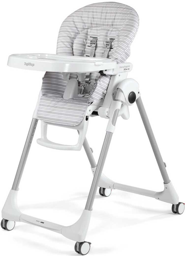 Scaun de masa multifunctional Peg Perego Prima Pappa Follow Me Linear Grey