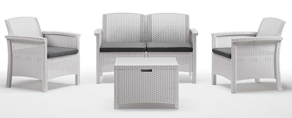 Set mobila de gradina BICA Venezia 2 Alb