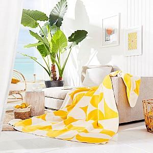Plapuma IBENA Jacquard Kahuku Yellow/Ivory