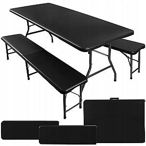 Set mobila de gradina Malatec Folding (Black)