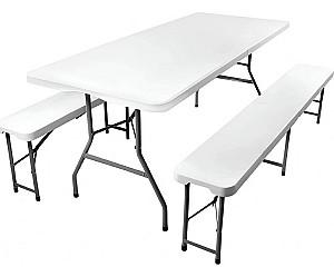 Set mobila de gradina Gardlov 3257 Alb