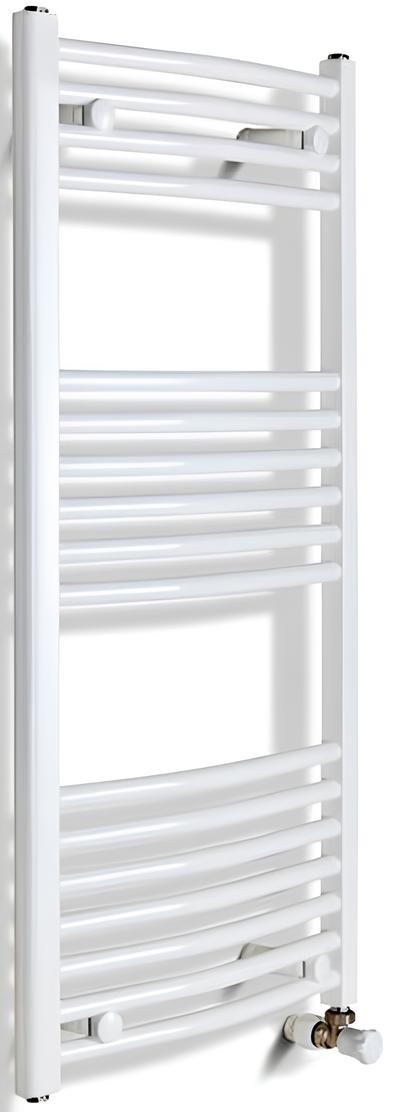Uscător de prosoape Radiva Haiti Curved White 400x700
