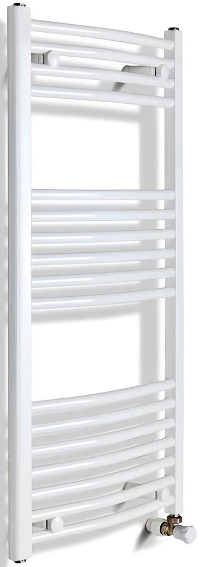 Uscător de prosoape Radiva Haiti Curved White 500x600