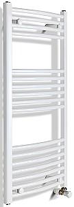 Uscător de prosoape Radiva Curved White 500x1000 mm