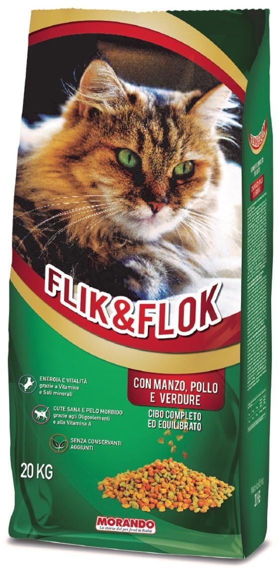 Hrana uscata pentru pisici Morando Flik&Flok Beef&Chicken 20kg