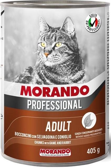 Hrana umeda pentru pisici Morando Professional Selvaggina e Coniglio 405g