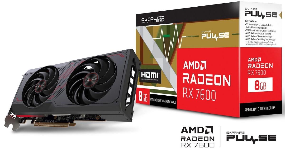 Placa video Sapphire PULSE Radeon RX 7600