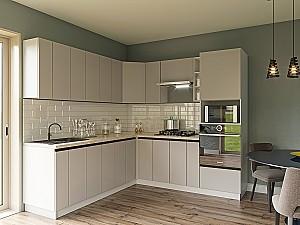 Set mobila bucatarie Confort-NV Alfa 2.2x2.2 m Stone Grey