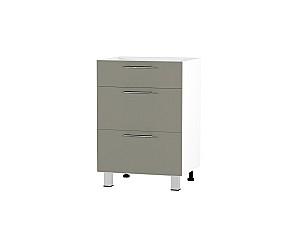 Set mobila bucatarie Fabrik Home Bergamo MDF 3000 mm Gri deschis mat