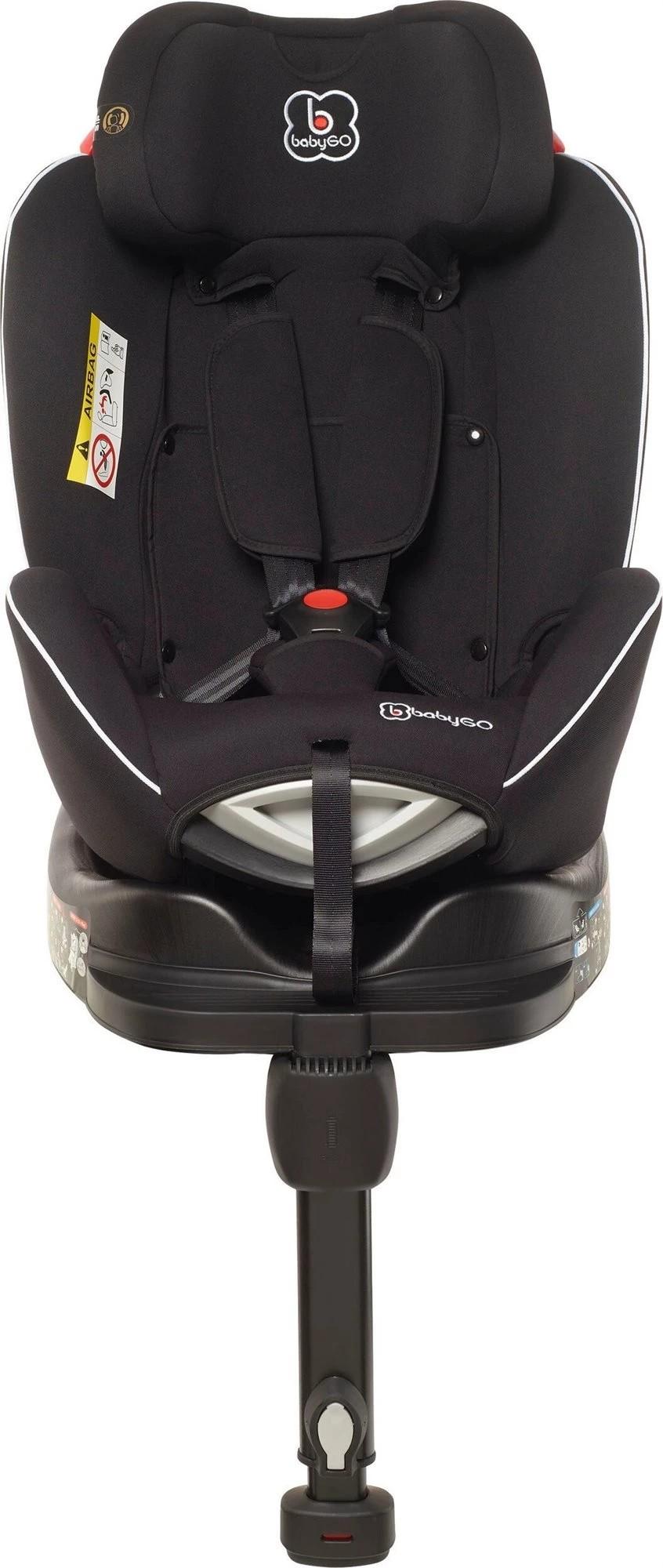Scaun auto copii BabyGo Fixleg 360 Black