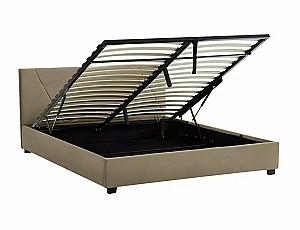 Pat Signal Columbia Velvet cu mecanism de ridicare 140x200 Bluvel 28 Bej
