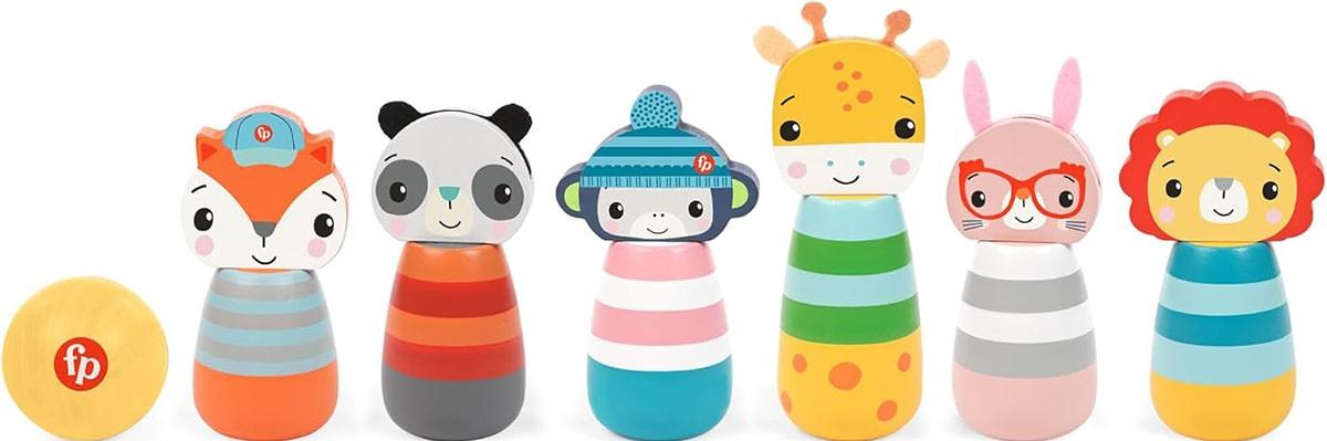Set de jucarii Fisher  price Wooden Character Skittles 72030A