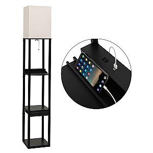 Lampadar Costway EU10062DE-DK Beige/Black