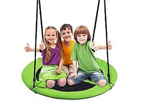 Leagan pentru copii Malatec 23515 Stork Nest 120cm Green/Black