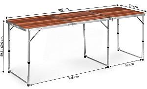 Masa pliabila Modern Home GB030-180 Maro/Argintiu