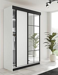Dulap-cupe Prime Furniture Lamaro 167x205x59 Alb/Negru