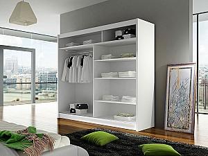 Dulap-cupe Space Meble Talin III 180x215x58 Alb Mat/Stejar Sonoma (Bej)