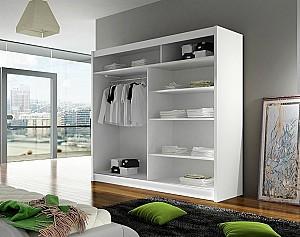 Dulap-cupe Space Meble Bega II 180x215x58 Alb Mat
