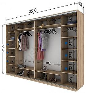 Dulap-cupe Confort-NV 4D PAL (350x60cm)