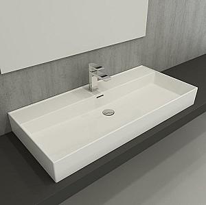 Lavoar baie Bocchi Milano Slim 100cm White Glossy