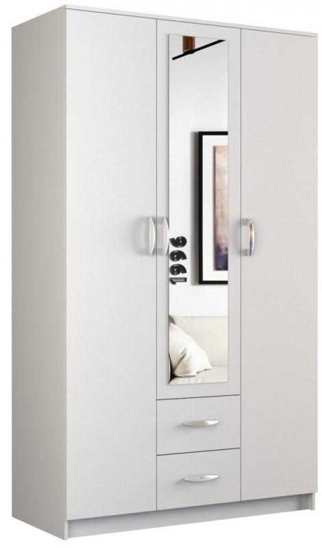 Dulap TopEshop Romana 120 cu oglinda Alb