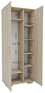 Dulap Confort-NV Nika 2D Satin(Bej)
