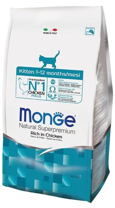 Hrana uscata pentru pisici Monge KITTEN Chicken 400gr.
