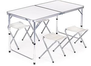 Set mobila de gradina Modern Home HTA120R+4S Alb