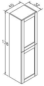 Dulap penal Orka New Su 138x40x44 White/Oak