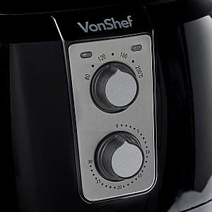 Friteuza cu aer cald VonShef 2000156 Black/Silver
