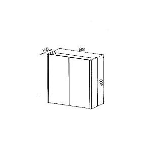 Dulap de baie Martat Zen 60 cm White