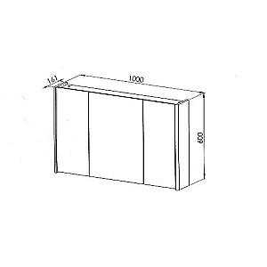 Dulap de baie Martat Zen 100cm antracite