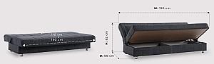 Canapea Fabulous Economix 58-002 Dark Gray