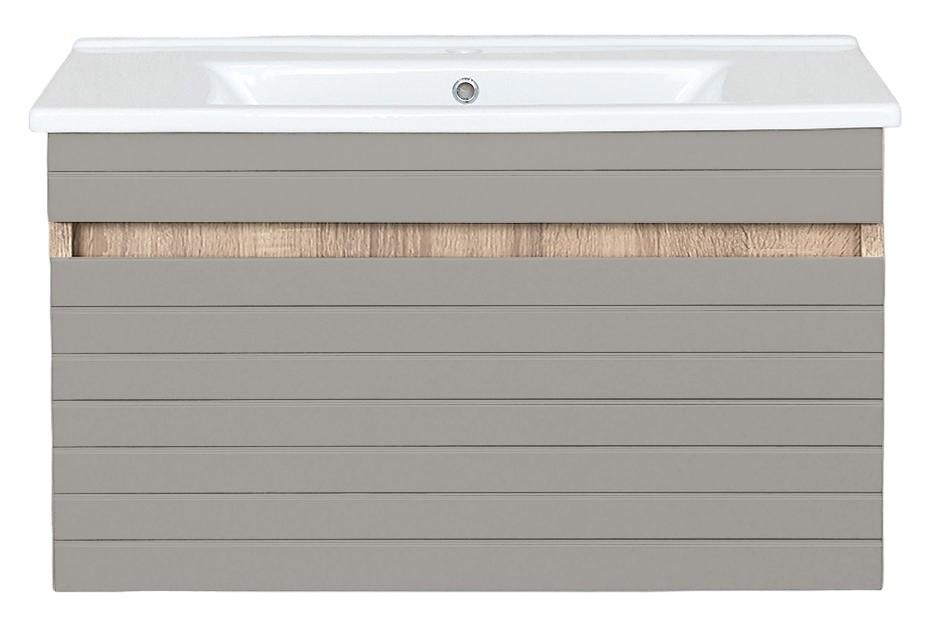 Dulap sub lavoar Bayro Avanti Light Grey 750