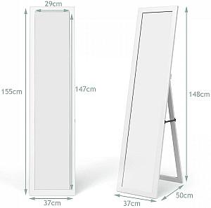 Oglindă Costway HW66513WH Alb