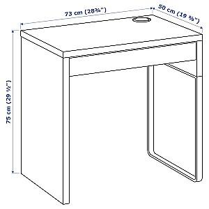 Masa de birou IKEA Micke 73x50 Negru-maro