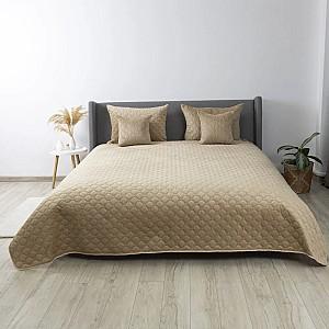 Cuvertura Relaxe Home VELOUR 220x240 cm Gold Beige