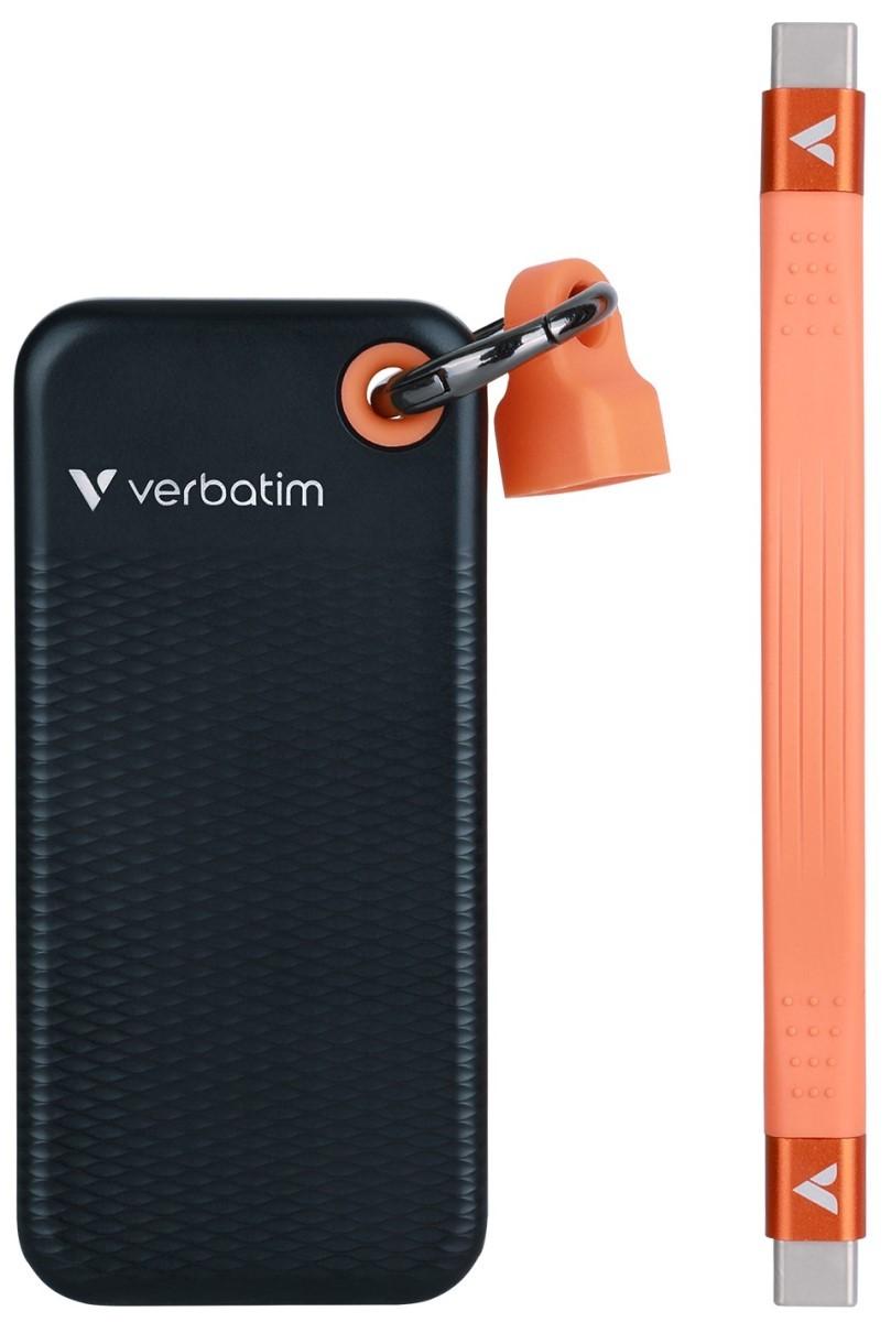 SSD extern Verbatim Pocket 2TB Black/Orange