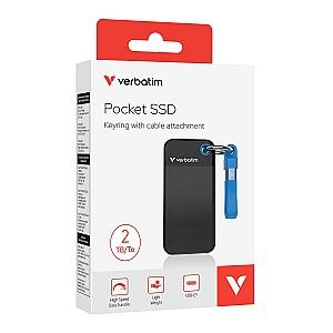 SSD extern Verbatim Pocket 2TB Black/Blue