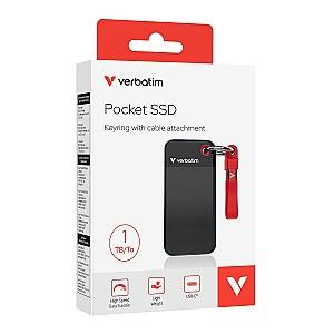 SSD extern Verbatim Pocket 1TB Black/Red