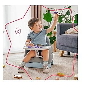 Scaun de masa simplu Badabulle Home&Go din materiale reciclabile