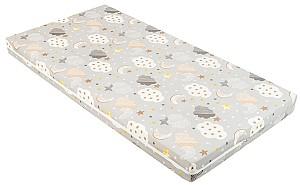 Saltea pentru copii Kikka Boo Fantasia Plus Clouds Grey, 120x60x8 cm