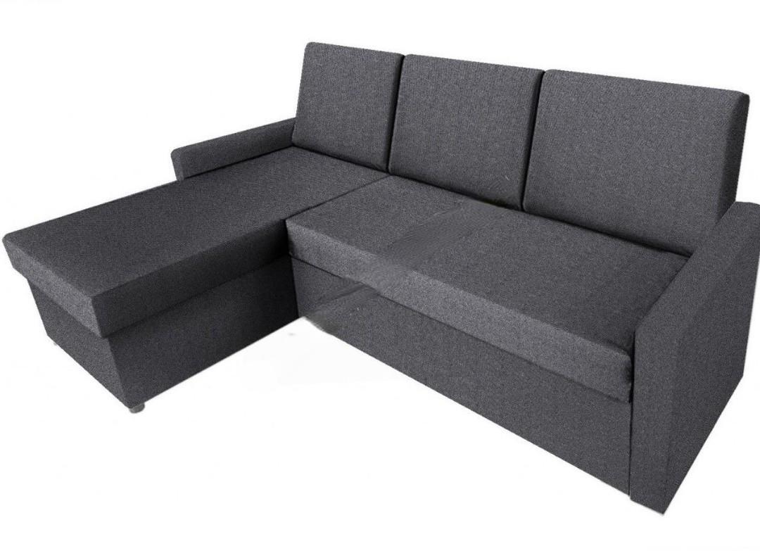 Canapea coltar Modern Leader Alaska 10 Total Eclipse Dark Grey