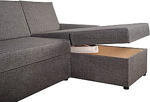 Canapea coltar Modern Leader Alaska 10 Total Eclipse Dark Grey